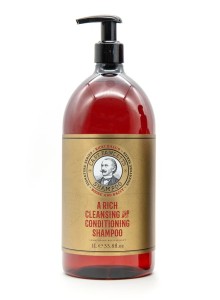 55301000S Captain Fawcett Booze and Rich, Cleansing & Conditioning Shampoo, 1 L